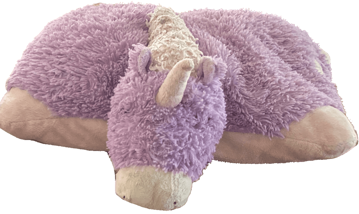 Purple unicorn stuffed animal